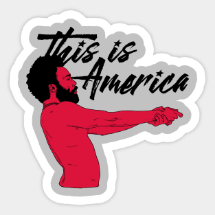 This is America White Sticker